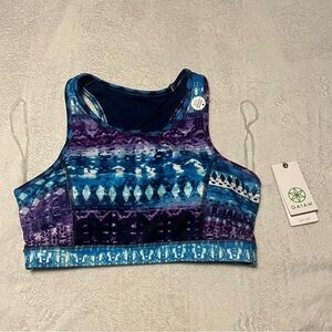 Gaiam high neck keyhole sports bra